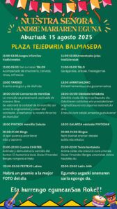 PROGRAMA Nuestra Señora - Andre Mariaren Eguna EGITARAUA